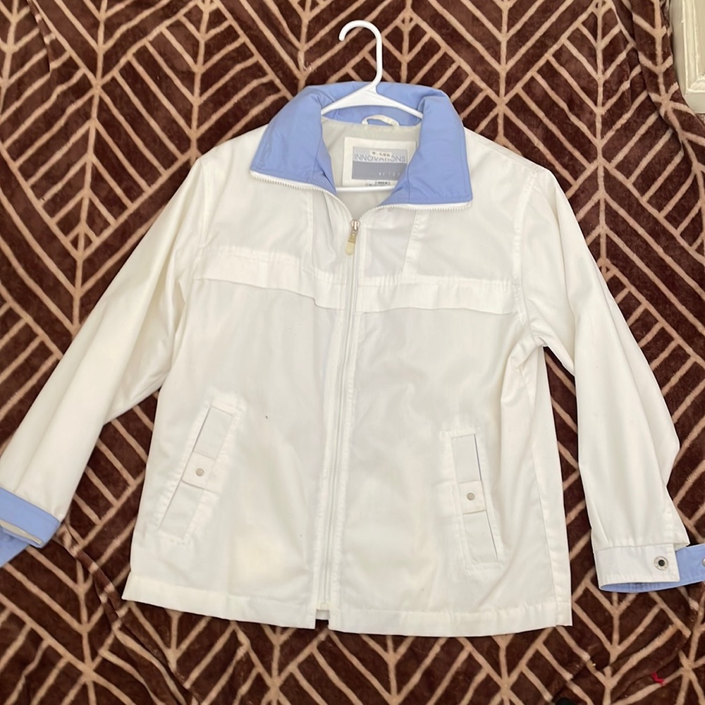 White and blue small jacket